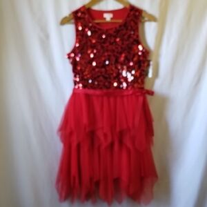 Cat & Jack Vibrant Red Dress